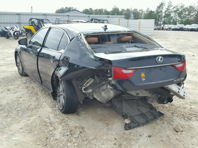 JTHCE1BL6D5002595 - 2013 LEXUS GS 350 BLACK photo 3