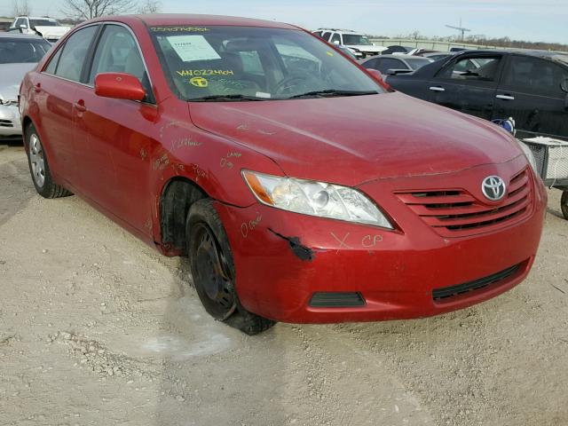 4T4BE46K78R022464 - 2008 TOYOTA CAMRY CE RED photo 1