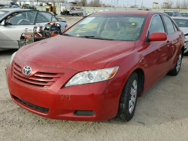 4T4BE46K78R022464 - 2008 TOYOTA CAMRY CE RED photo 2