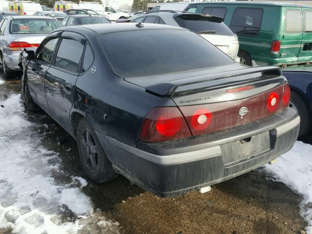 2G1WH52K239263754 - 2003 CHEVROLET IMPALA LS BLACK photo 3