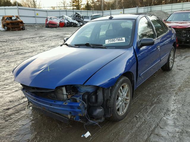 1G1JC52F947326525 - 2004 CHEVROLET CAVALIER BLUE photo 2