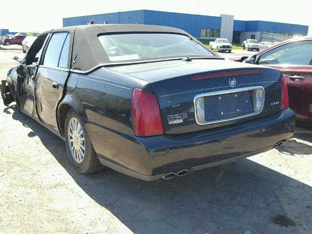 1G6KE54Y64U123276 - 2004 CADILLAC DEVILLE DH BLACK photo 3