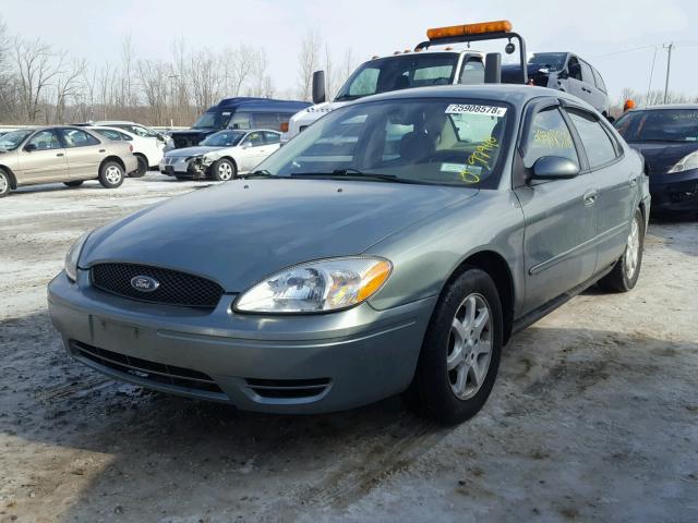 1FAFP56U46A259144 - 2006 FORD TAURUS SEL GREEN photo 2