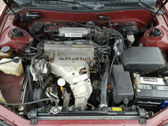 4T1SK12E4RU442539 - 1994 TOYOTA CAMRY LE RED photo 7