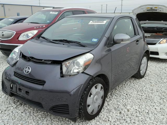 JTNJJXB09CJ015405 - 2012 TOYOTA SCION IQ CHARCOAL photo 2