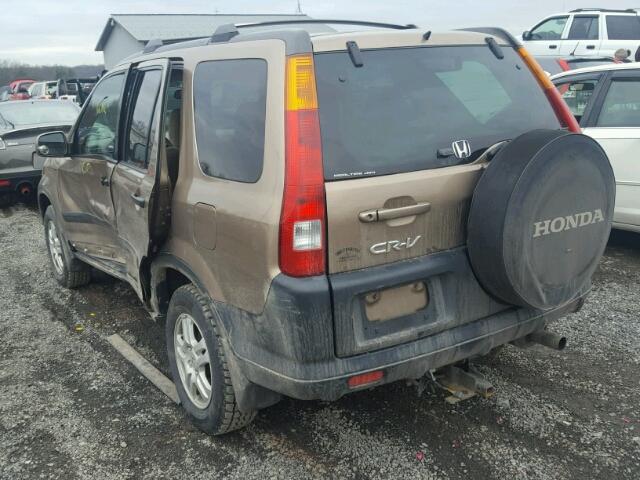 SHSRD78844U225181 - 2004 HONDA CR-V EX TAN photo 3