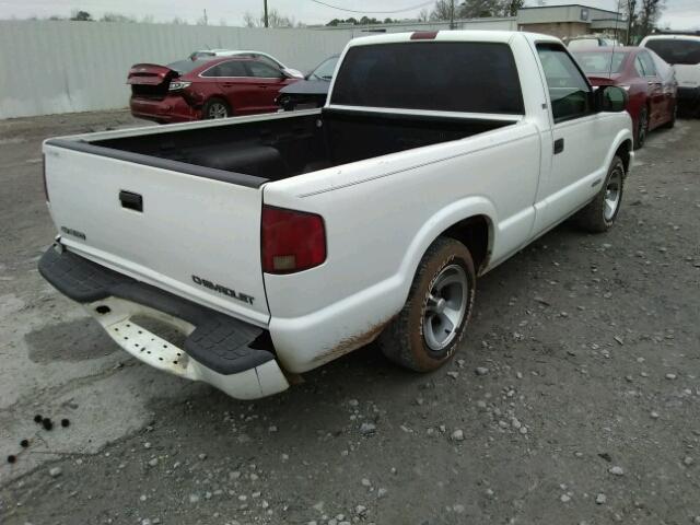 1GCCS14561K152096 - 2001 CHEVROLET S TRUCK S1 WHITE photo 4