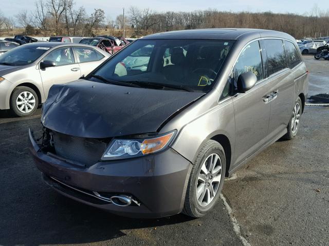 5FNRL5H98EB035134 - 2014 HONDA ODYSSEY TO GRAY photo 2