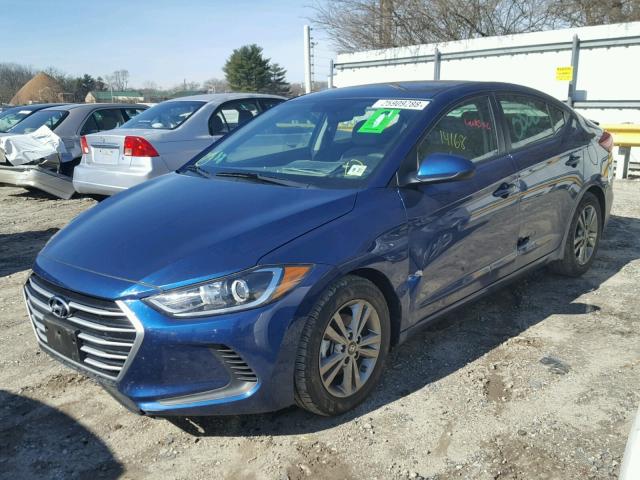 5NPD84LF7HH050197 - 2017 HYUNDAI ELANTRA SE BLUE photo 2