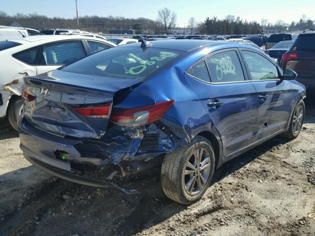 5NPD84LF7HH050197 - 2017 HYUNDAI ELANTRA SE BLUE photo 4