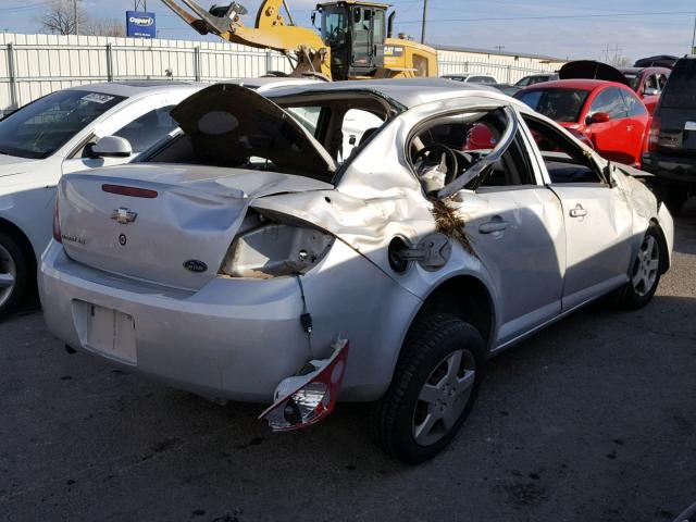 1G1AK55F167707321 - 2006 CHEVROLET COBALT LS SILVER photo 4