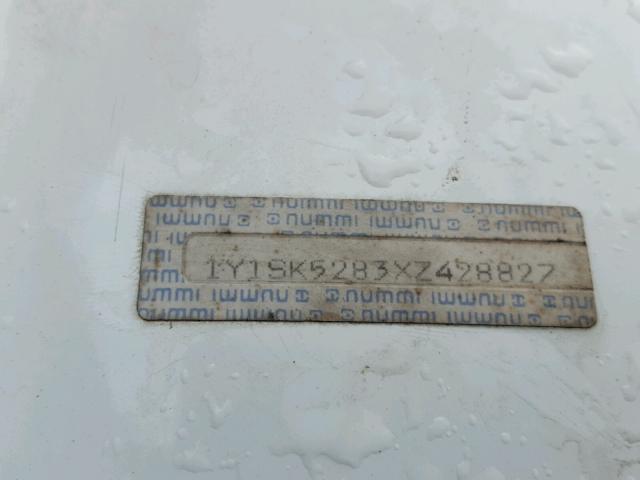 1Y1SK5283XZ428827 - 1999 CHEVROLET GEO PRIZM 白色 照片 10