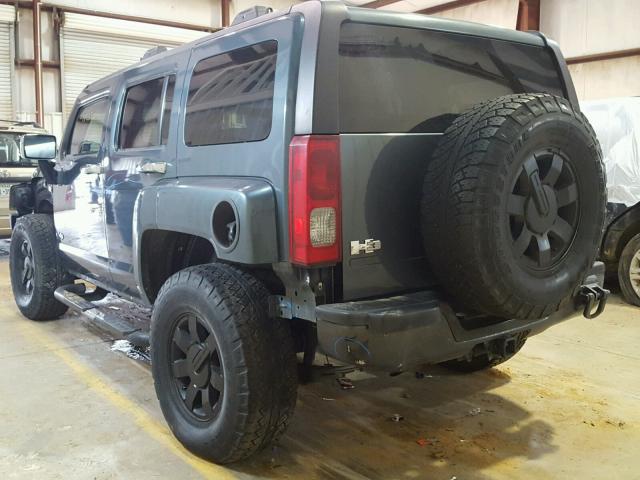 5GTDN136168144698 - 2006 HUMMER H3 BLUE photo 3