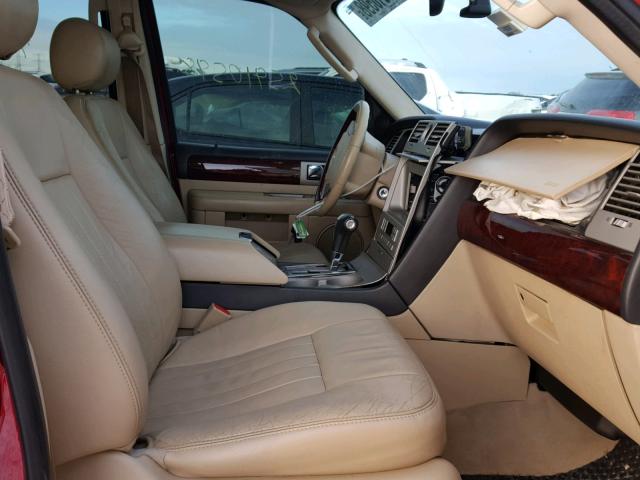 5LMFU28595LJ02339 - 2005 LINCOLN NAVIGATOR BURGUNDY photo 5