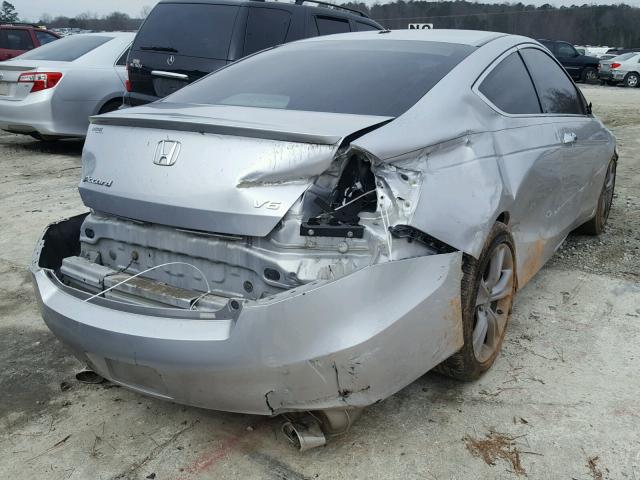 1HGCS2B84BA004329 - 2011 HONDA ACCORD EXL SILVER photo 4