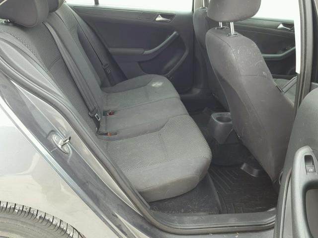 3VW2K7AJ7CM308641 - 2012 VOLKSWAGEN JETTA BASE ნაცრისფერი ფოტო 6
