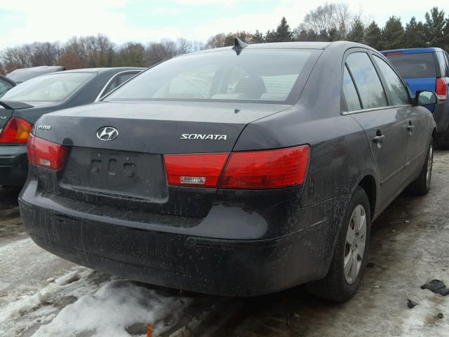 5NPET4AC4AH607486 - 2010 HYUNDAI SONATA GLS BLACK photo 4