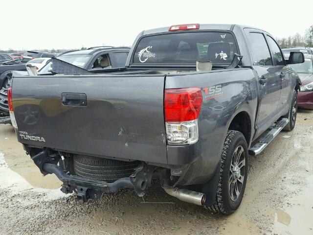 5TFEY5F10CX132571 - 2012 TOYOTA TUNDRA CRE GRAY photo 4