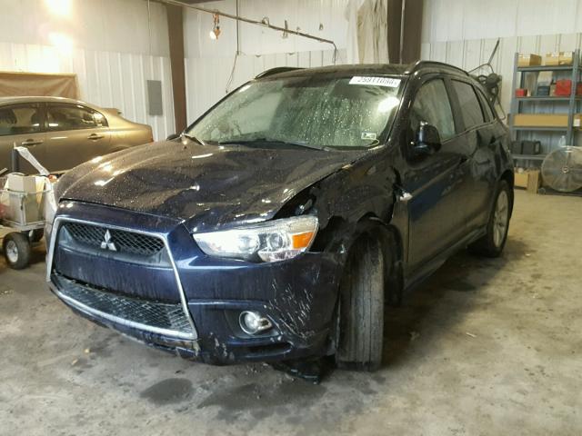 JA4AR4AU6BZ019437 - 2011 MITSUBISHI OUTLANDER BLUE photo 2