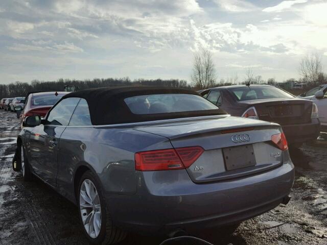 WAULFAFH9EN011309 - 2014 AUDI A5 PREMIUM GRAY photo 3