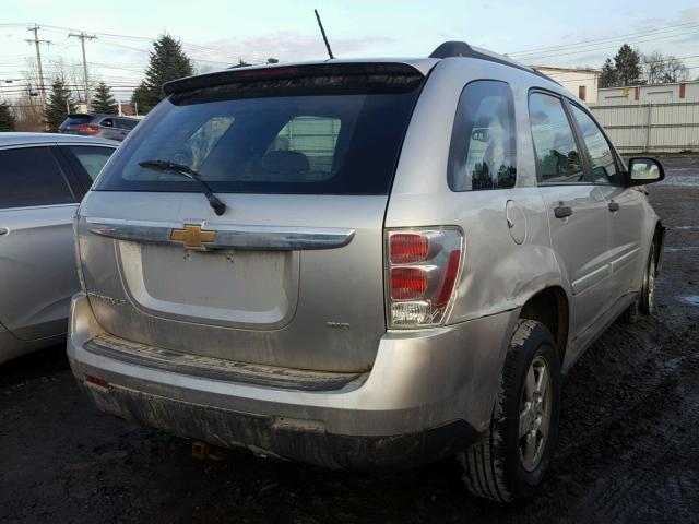 2CNDL23F086032482 - 2008 CHEVROLET EQUINOX LS SILVER photo 4