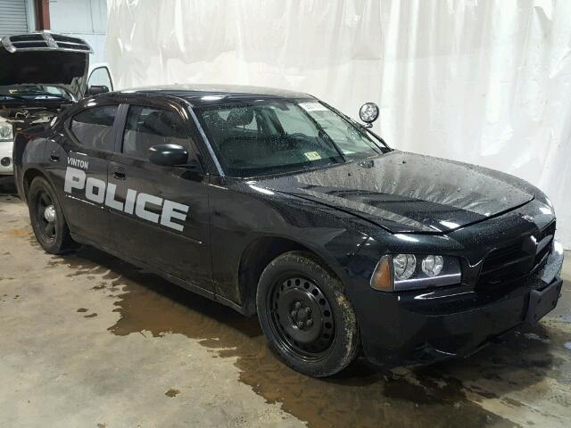 2B3LA43T89H567378 - 2009 DODGE CHARGER BLACK photo 1