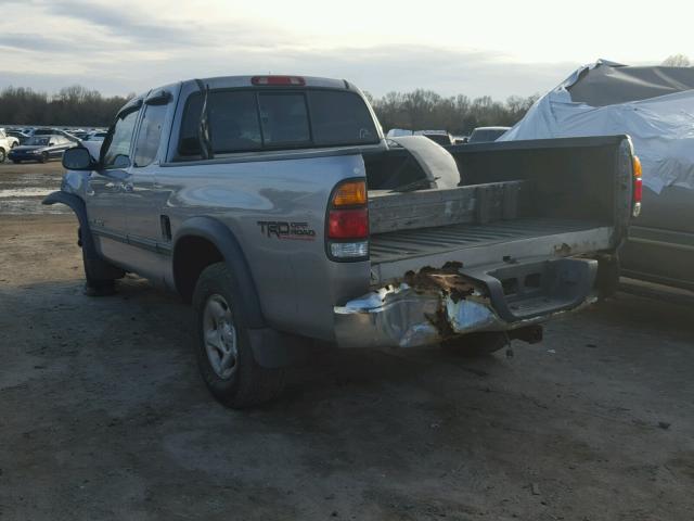 5TBBT44102S299251 - 2002 TOYOTA TUNDRA ACC SILVER photo 3