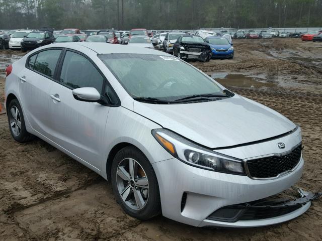 3KPFL4A75JE200918 - 2018 KIA FORTE LX SILVER photo 1