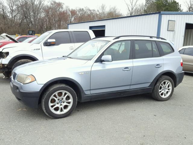 WBXPA73475WC45312 - 2005 BMW X3 2.5I BLUE photo 9