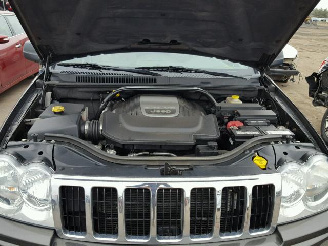 1J8HR58265C552371 - 2005 JEEP GRAND CHER GRAY photo 7