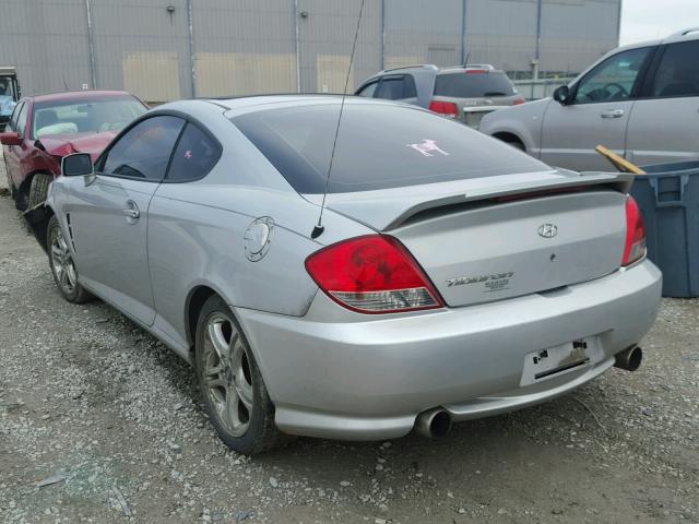 KMHHM65D36U228089 - 2006 HYUNDAI TIBURON GS SILVER photo 3