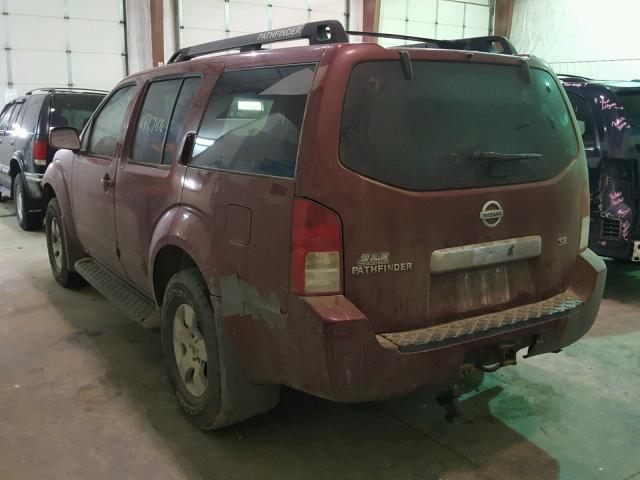 5N1AR18W56C624968 - 2006 NISSAN PATHFINDER RED photo 3