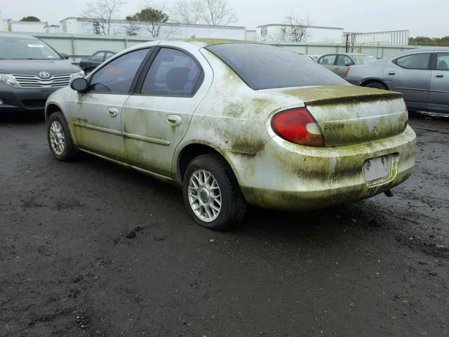 1B3ES46C6YD850004 - 2000 DODGE NEON BASE GRAY photo 3