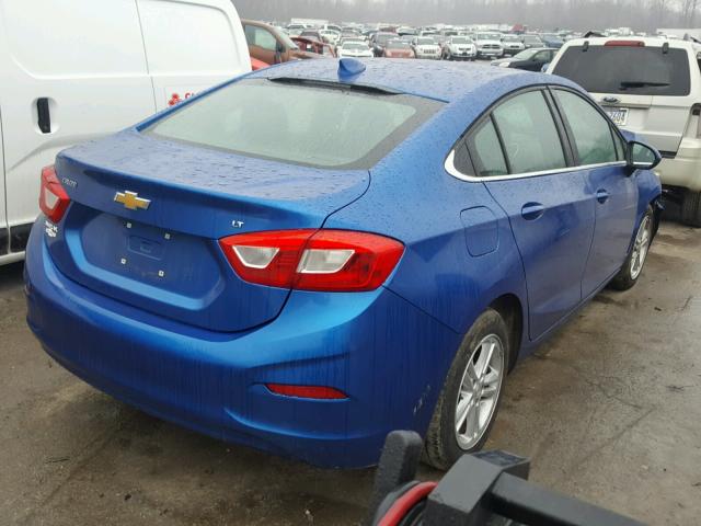 1G1BE5SM3G7253153 - 2016 CHEVROLET CRUZE LT BLUE photo 4