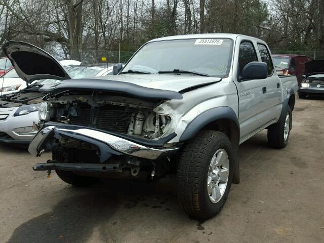 5TEGN92NX3Z212213 - 2003 TOYOTA TACOMA DOU SILVER photo 2