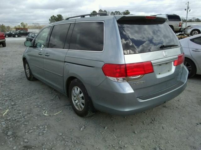 5FNRL3H74AB036679 - 2010 HONDA ODYSSEY EX BLUE photo 3