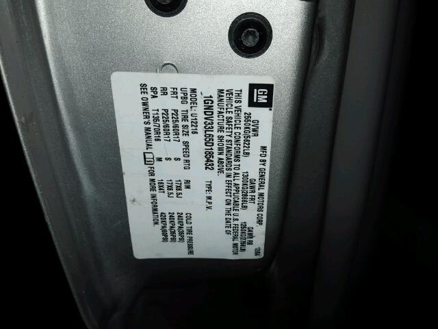 1GNDV33L65D185432 - 2005 CHEVROLET UPLANDER L 银色 照片 10