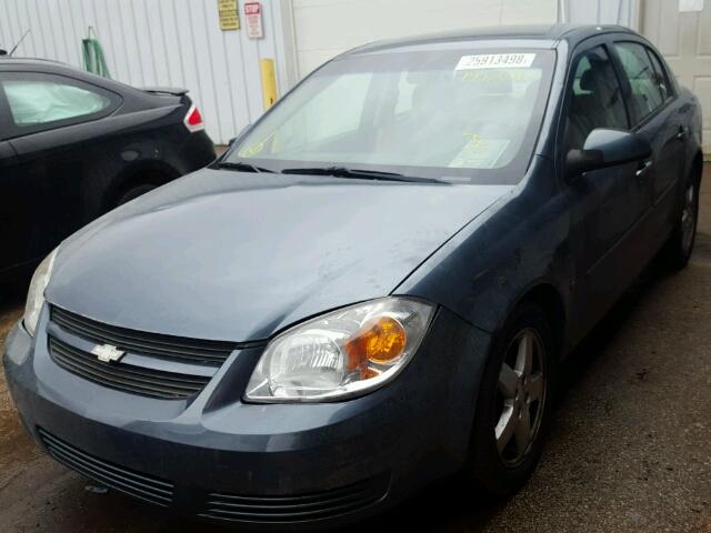 1G1AL55F767697603 - 2006 CHEVROLET COBALT LT BLUE photo 2