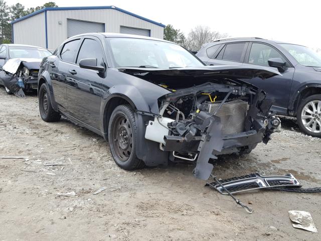 1C3CDZAB1EN170176 - 2014 DODGE AVENGER SE BLACK photo 1