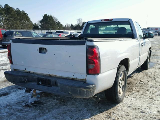 1GCEC14X56Z133268 - 2006 CHEVROLET SILVERADO WHITE photo 4