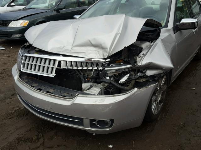 3LNHM26T37R655778 - 2007 LINCOLN MKZ SILVER photo 9