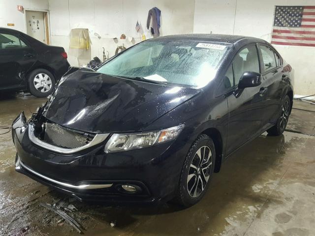 19XFB2F88DE081419 - 2013 HONDA CIVIC EX შავი ფოტო 2