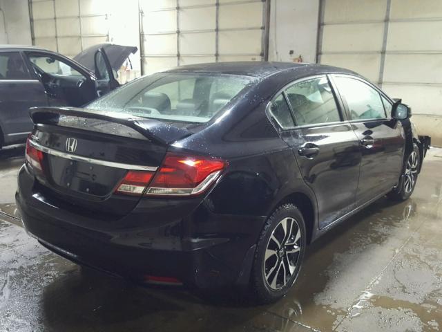 19XFB2F88DE081419 - 2013 HONDA CIVIC EX შავი ფოტო 4