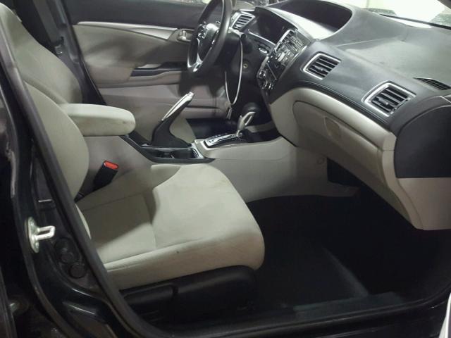 19XFB2F88DE081419 - 2013 HONDA CIVIC EX შავი ფოტო 5
