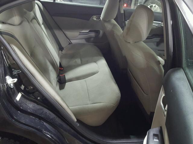19XFB2F88DE081419 - 2013 HONDA CIVIC EX შავი ფოტო 6