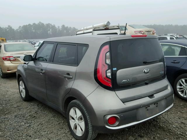 KNDJX3AE0F7003623 - 2015 KIA SOUL EV GRAY photo 3