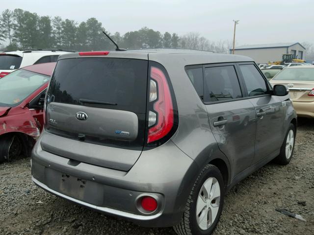 KNDJX3AE0F7003623 - 2015 KIA SOUL EV GRAY photo 4