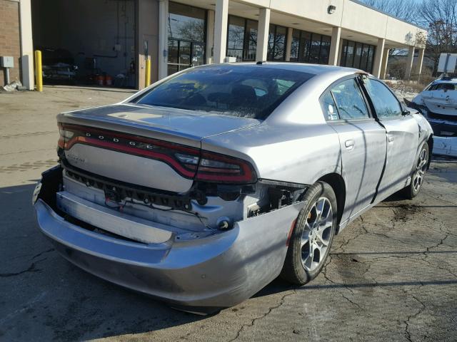 2C3CDXFG2FH875734 - 2015 DODGE CHARGER SE GRAY photo 4