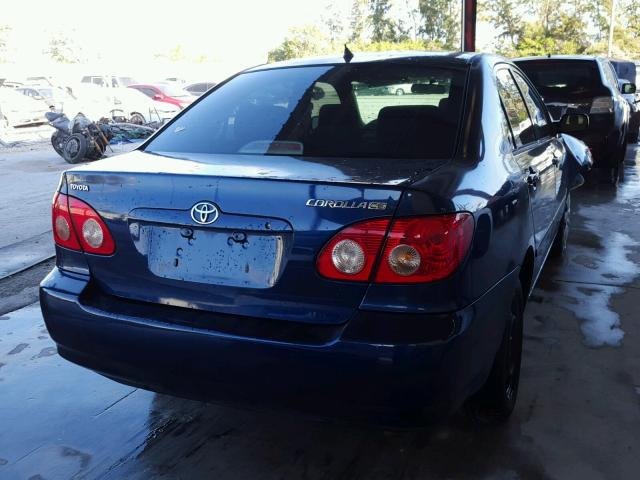 1NXBR32E27Z926438 - 2007 TOYOTA COROLLA CE BLUE photo 4