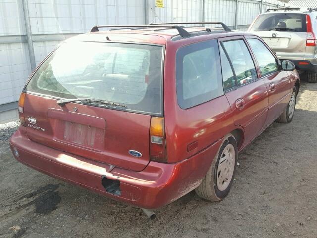 1FAFP15PXWW185686 - 1998 FORD ESCORT SE RED photo 4